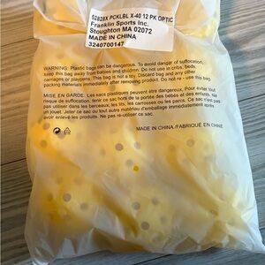 New Lot of 12 Franklin X-40 Pickleball Outdoor Balls Optic Yellow